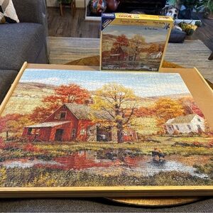 White Mountain Friends in Autumn Puzzle - Red, Orange, Yellow